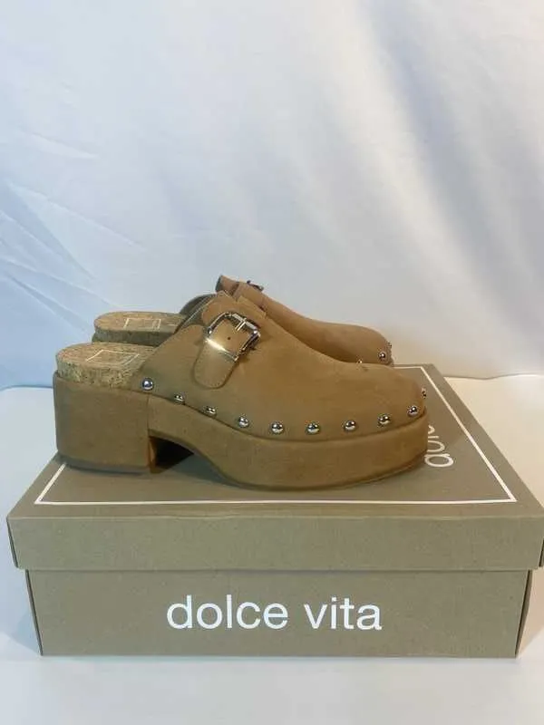 YEVAN CLOGS PRALINE NUBUCK - re:vita