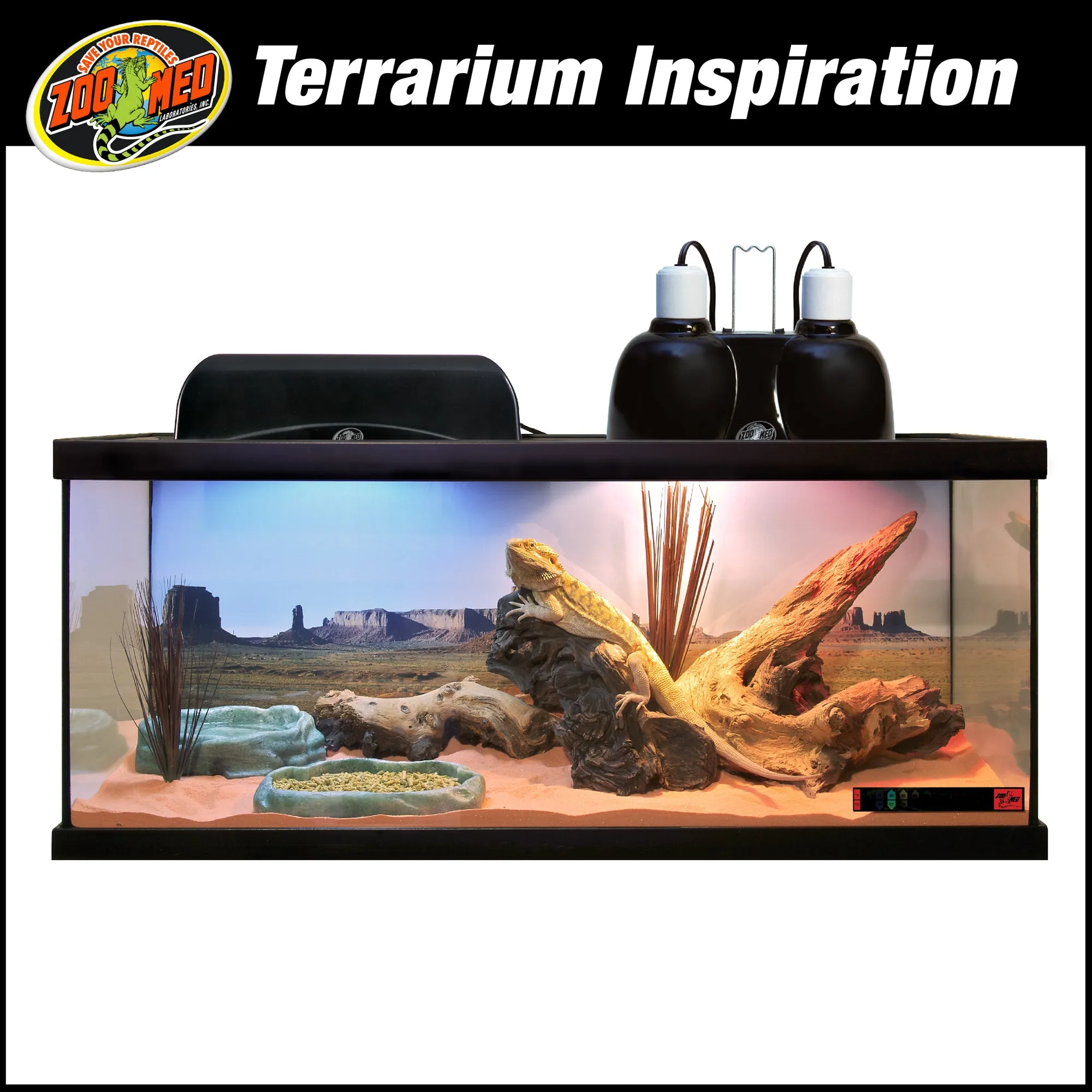 Zoo Med ReptiHabitat Terrarium Kit - Bearded Dragon 20 Gallons